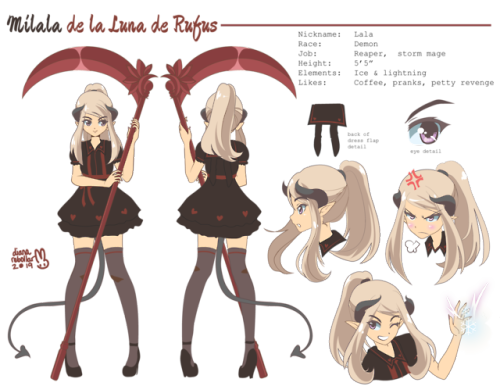  Finally went and made a proper character reference sheet for my oc Milala. I think I’ve final