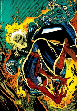 super-nerd:  Spider-Man vs. Ghost Rider — Todd McFarlane 