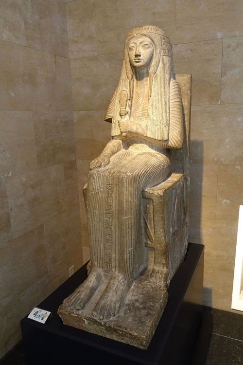 lionofchaeronea:Statue of an ancient Egyptian woman named Enehey.  Artist unknown; late 18th or earl