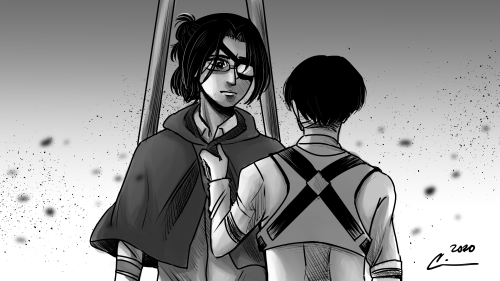 ccinee11:

“Dedicate your heart.” -Levi AckermanThis chapter left me with so much pain… Hanji’s my favorite character in AOT. (T_T) 