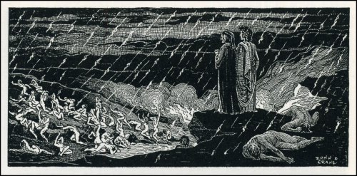 terpsikeraunos: artpoteosis: Donn P. Crane (1878 - 1944) - Illustrations for Dante’s Divine Co