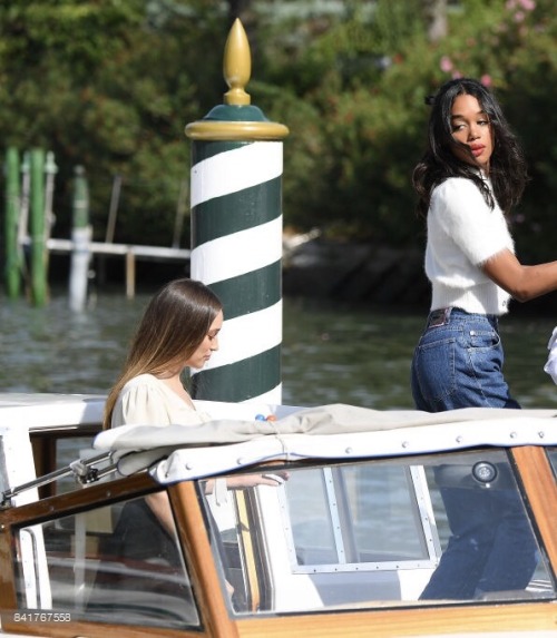 alyciaweliza:Laura Harrier and Alycia Debnam-Carey are seen during the 74th Venice Film Festival on 