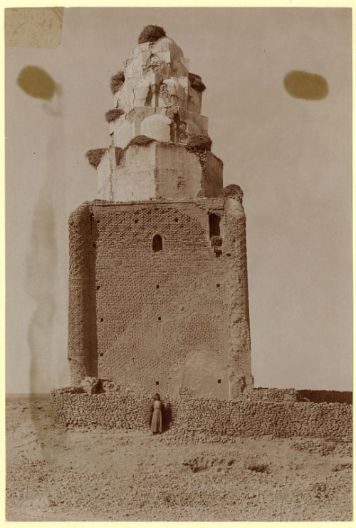 tanyushenka: View of Mausoleum Imam al-Dur, Samarra, Iraq, 1925 Built in 1085, destroyed by ISIS in 