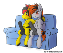 notsafeforhoofs:  Commissioned by ThunderBurst