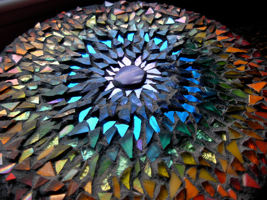 zerostatereflex:  Rainbow Mosaic Mandala by Margaret Almon     