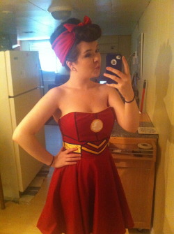 quietdogbitehard:  thenerdypinup:  goawaybyee:  thenerdypinup:  Outfit Of The Day: Iron Man Dress  Oh my gosh. Can we all just take a moment to appreciate this.  Eeeek! Thanks  Awesome