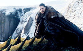 captainamericas:Dany and Jon riding a dragon for the first time.