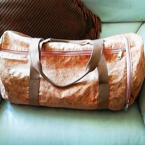 Travel /gym overnight cork bag. Ethically produced cork, vegan, eco and sustainable. Look good and c