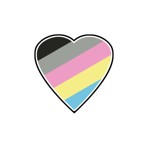 shewhowalkswiththee: Gender pride hearts, set two!  Set two: Polygender, trigender, neutrois, greyge