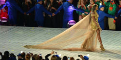 victoriassecretangelsss:  Naomi Campbell at the Olympic Games in London, 2012 