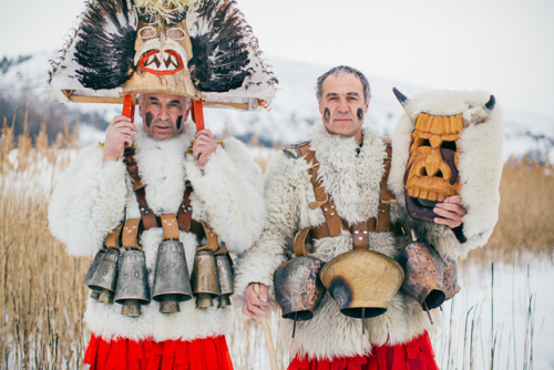 The otherworldly figures chasing evil spirits away[photo: Aron Klein]