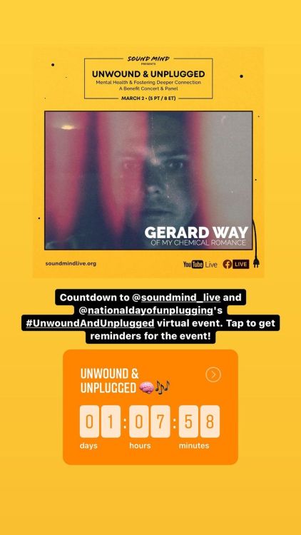 Gerard’s Instagram story (1 March 2021)