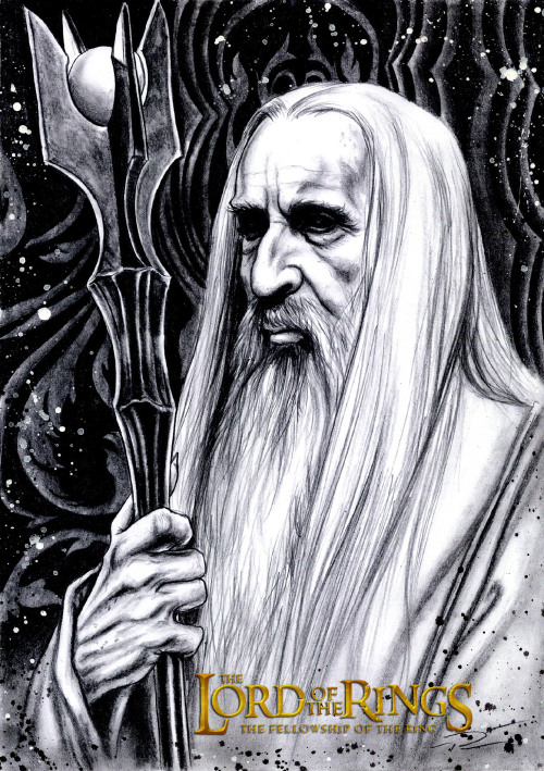 patart-illustrations-stuff: There will be no dawn… for men. SARUMAN THE WHITE Christopher Lee