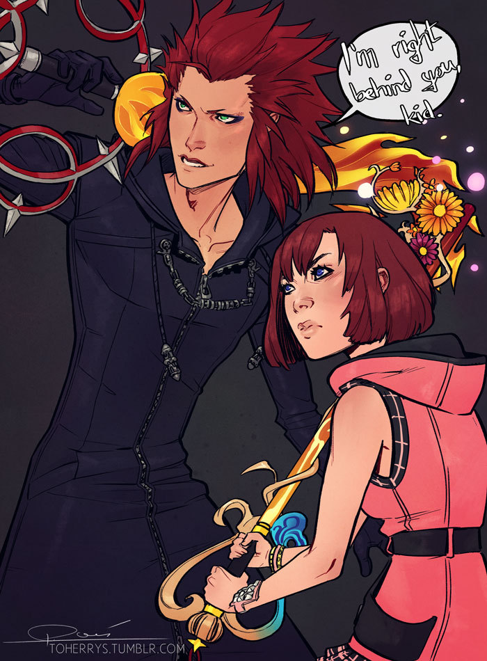 kh-akira: toherrys:  Kairi ought to kick some serious ass in the game, after all