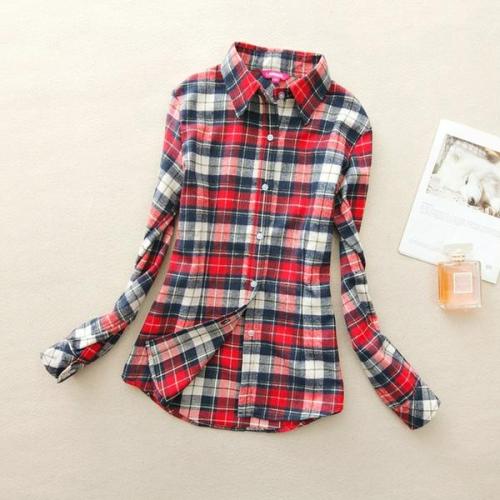 lovelymojobrand:  All New Women’s Plaid Shirts!GREEN / RED & WHITEBLUE / AUTUMNPURPLE / BLACK & WHITEDARK PLAID / DARK REDCOLORFUL /  LIGHT RED33% OFF - Free Shipping WorldwideView All Plaid Shirts Here