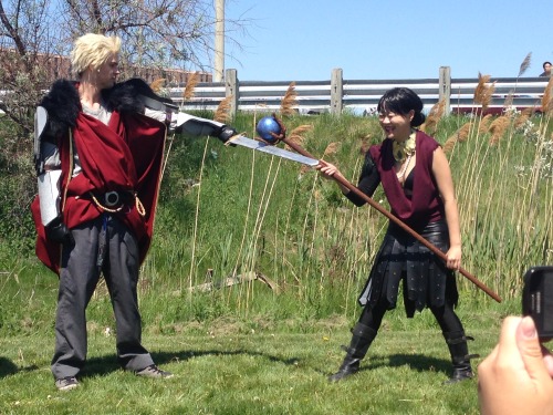 nofluxgiven:i’m glad i caught this whole little scene from the dragon age photo shootmorrigan 