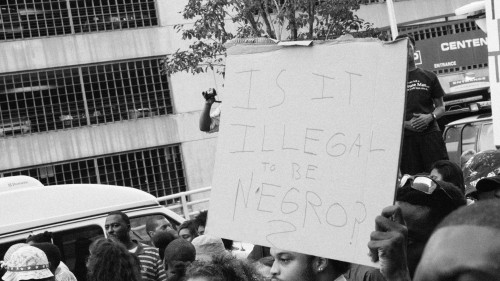 stephenphilms:  August 18th 2014 in Atlanta Georgia a peaceful Rally for the Justice of murdered unarmed teen Michael Brown took place. Michael Brown was shot 6 times in the street by a cop in Ferguson Missouri.  As the rain poured down a group of a