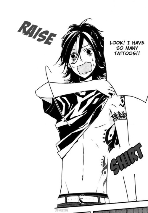 IPLD Horimiya Miyamura Izumi TattooCosplay Anime Tattooing Stickers  Waterproof Tattoos Black MediumTikTok Search