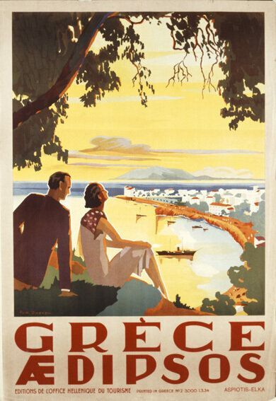Gorgeous vintage posters of EOT (Greek Tourism Organisation) See more posters here 