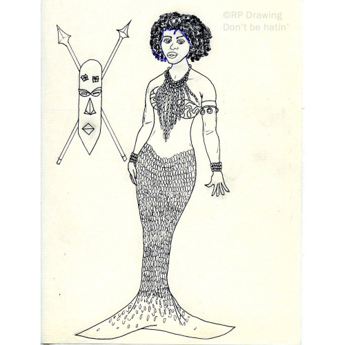 Mermay 2022 Day 28 prompt: ethnicI came across a picture of a girl wearing an elaborate necklace mad