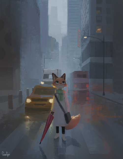 gamgyuls:Fox in the city
