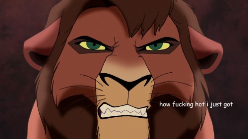 averlac:  tinyfieryexplosion:  i think about kovu in my spare time and shouldnt be allowed to touch computers  this is the only one of these that is actually funny 