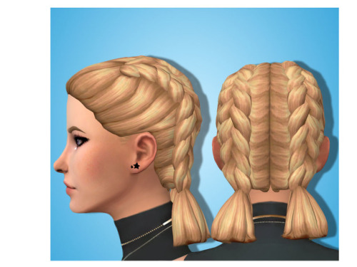 Katie; Thicc Double Dutch braids. All ages, with &amp; without bangs! Download -&gt;『Si