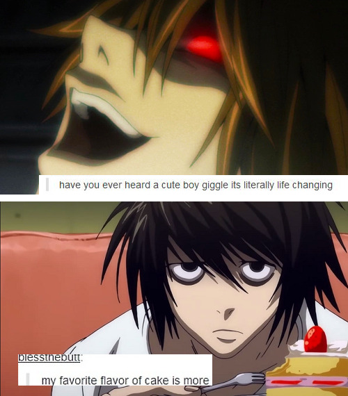 Porn Pics timeofdeathnote:  Death Note Text Posts 