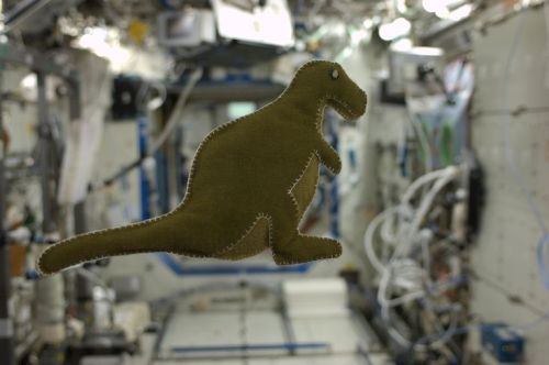 cosmonautoncall: “Made in space!! I made this dinosaur for my son last Sunday, September 22. It is m