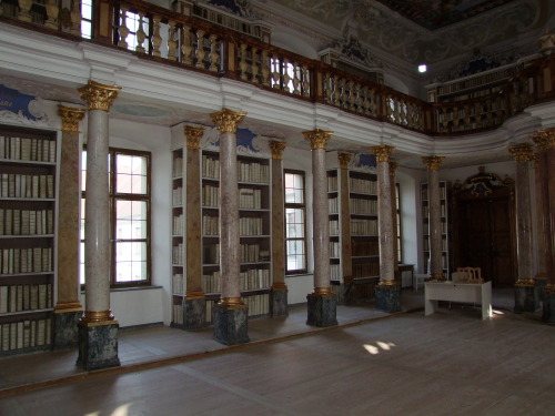 Ottobeuren Abbey (est. 764): the library.
