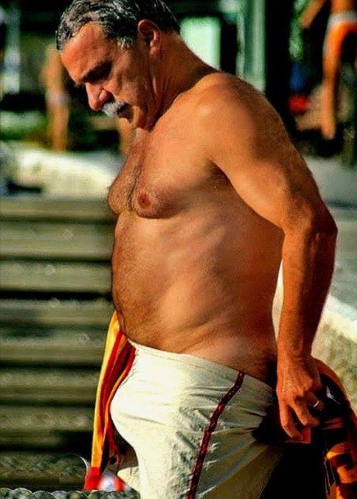 Grandpa wishes he still had his flat belly, but I told him he bulges in all the right places as far 