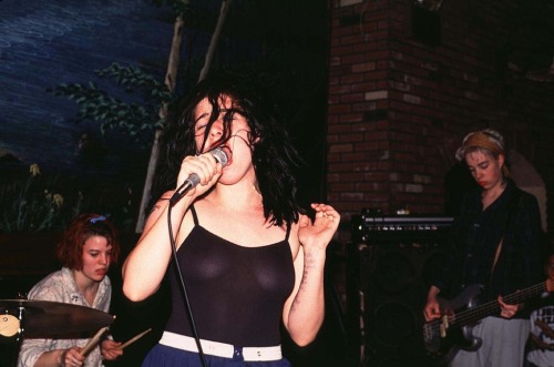 riotgirlstylenow: Bikini Kill at Wetlands (1994)· via little-trouble-grrrl