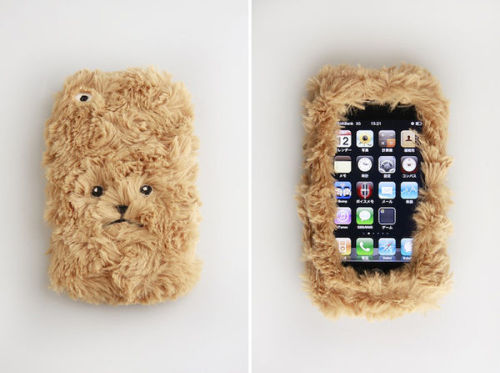 Turn your iphone into an adorable poodle toy with one of these furry phone covers, from Japanese ret