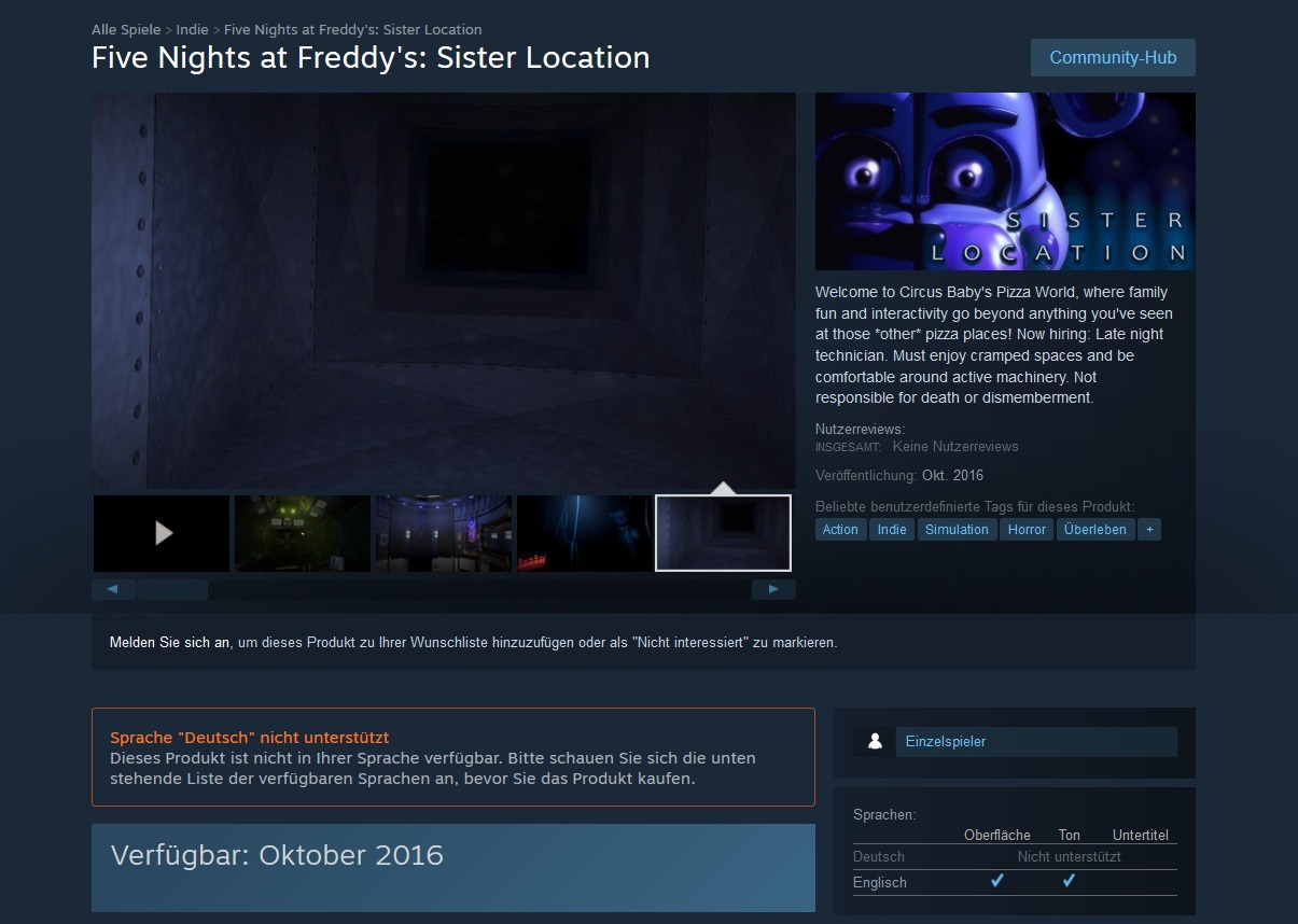 FNaF World OFFICIAL Release Date & Steam Page! 