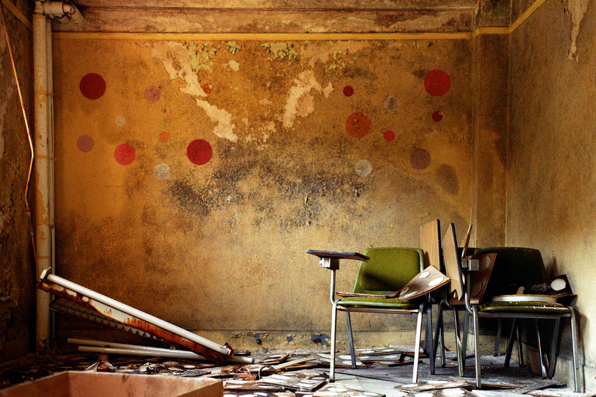  Classroom on the first floor of the Forst Building at Trenton State Hospital, back