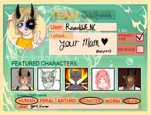 Hey Everyone Just Wanted To Post And Say I Am Joining Art Fight This Year!! So Go And Follow Me If You