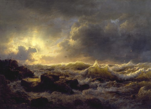 Andreas Achenbach (German; 1815–1910)Clearing Up—Coast of SicilyOil on canvas, 1847The Walters Art M