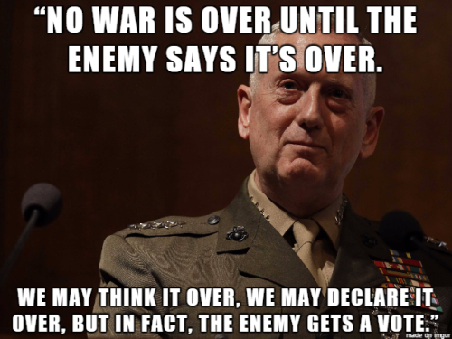 unrepentantwarriorpriest:As it should be.  Mattis is a legend 