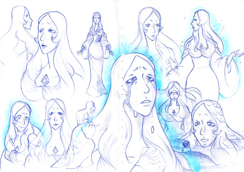 I Was Really Enjoying Sketching In Biro So I Rooted Around In My Pen Box And Found An Old Blue Biro As
