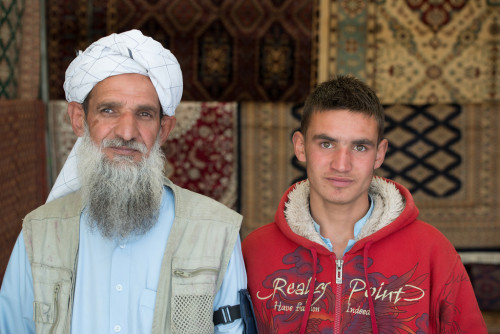 Afghan men Portraits.