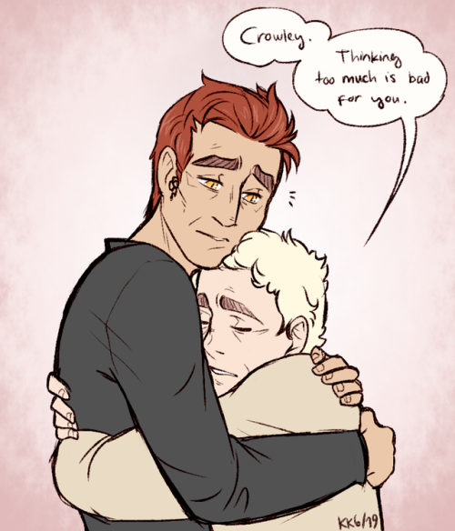 tervaneula: Crowley made a sound that could be interpreted as a chuckle. He reached up to halfhearte
