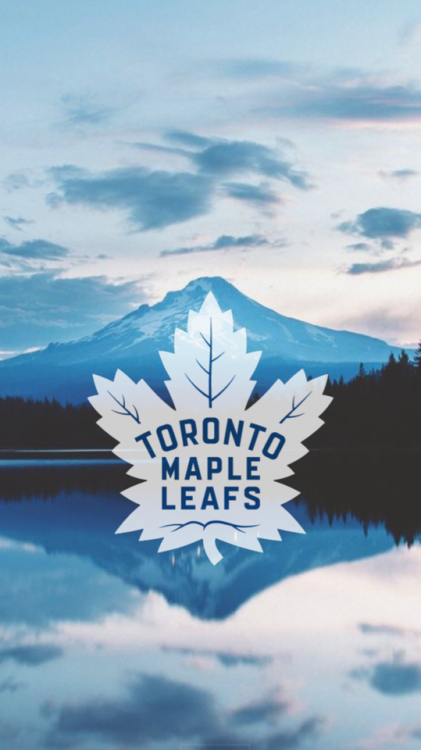 Toronto Maple Leafs logo + blue nature /requested by @krilyve/