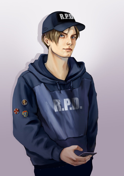 a3107:Leon being an RPD fanSaw a post with lvlupwear’s RE2 merch, and thought it would be cool to se