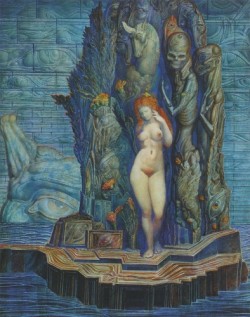 cosmicloveandlustuntilcosmicdust:  Ernst Fuchs - Aphrodite