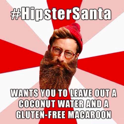 thedailymeme:  Hipster Santa