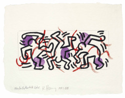 mauveflwrs:  Keith Haring - Mouton Rothschild