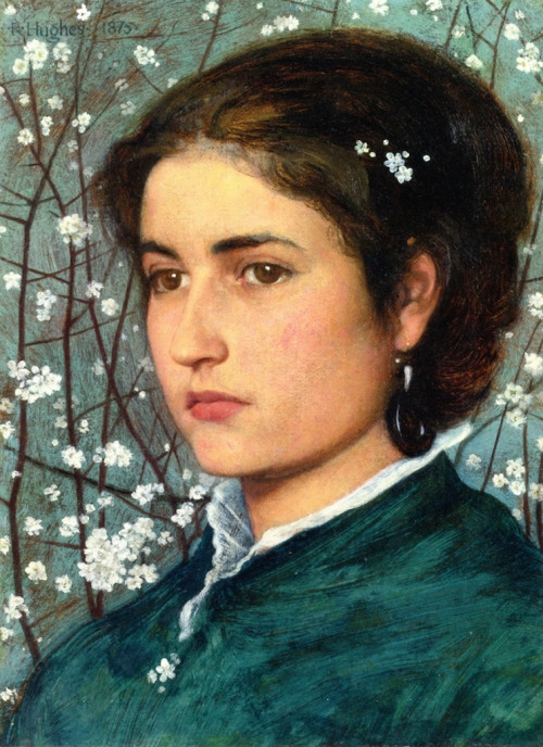 A Young Beauty by Edward Robert Hughes, 1875