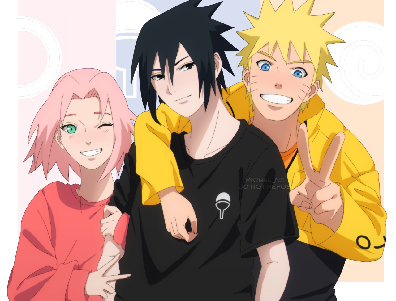 Naruto, Sasuke. Fanart