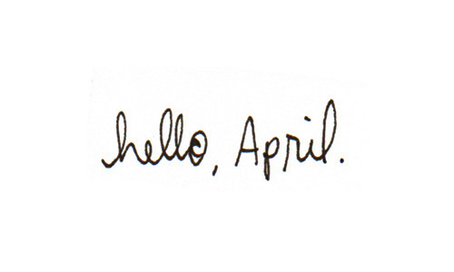 priveting:  untitled by femme run on Flickr. Hello, April. Please be good &lt;3