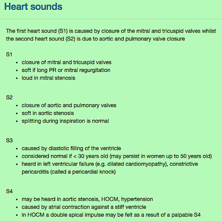 medxclusive:  Know your Heart Sounds. *HOCM = Hypertrophic Obstructive Cardiomyopathy